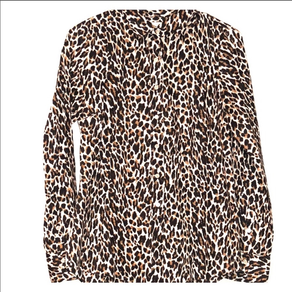 J crew leopard shirt